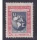 ARGENTINA 1944 GJ 907a ESTAMPILLA VARIEDAD CATALOGADA DOBLE IMPRESIÓN DEL CENTRO NUEVA CON GOMA U$ 20